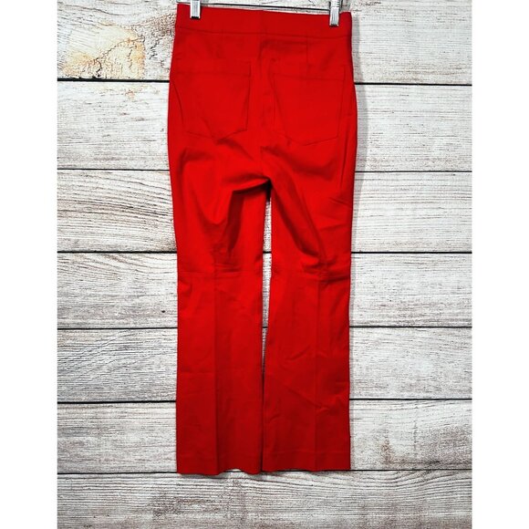 Spanx Crop Pants Womens Size XS True Red Pull On Polished Kick Flare 20367R NWT - Picture 4 of 13